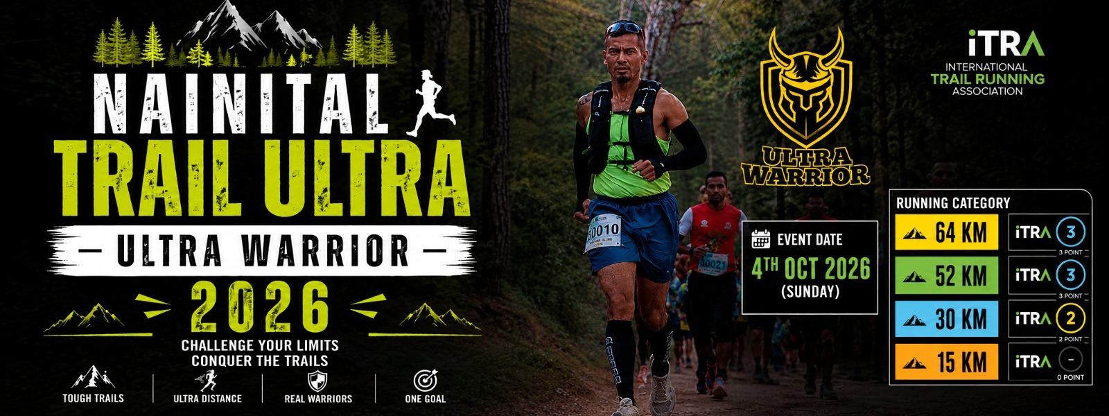 Nainital Trail Ultra 2026 mountain trail running banner